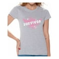 thumbnail image 1 of Awkward Styles Cancer Survivor Ladies T Shirt Cancer Support Shirt for Women Cancer Survivor Shirt for Women Pink Shirt Breast Cancer Awareness Shirts for Women, 1 of 4