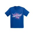 thumbnail image 1 of Awkward Styles Cancer Survivor Youth T Shirt Angel Shirt for Children Cancer Shirt for Children Cancer Angel Shirt Breast Cancer Survivor T-Shirt Breast Cancer Awareness Shirts for Kids Angel T Shirt, 1 of 4