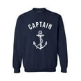 thumbnail image 1 of Awkward Styles Captain Crewneck Unisex Sweater Marine Crewneck for Girls Sea Funny Crewneck for Men Women Gifts Ocean Lovers Presents Captain Sweater Cute Sailors Clothing Anchor Unisex Crewneck, 1 of 5