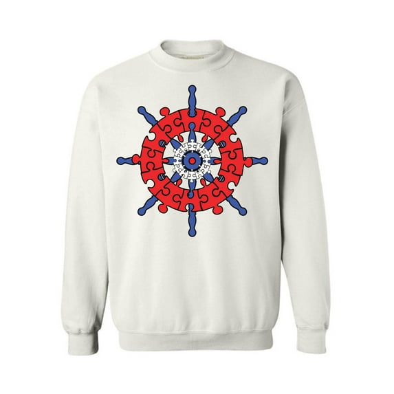 Awkward Styles Captain Puzzle Sweatshirt for Autism Awareness Men's Autism Sweater Autism Awareness Gifts for Women Autism Sweater Women Men Autism Gifts Autism Puzzle Sweatshirt Cool Autism Outfit