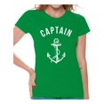 thumbnail image 1 of Awkward Styles Captain T Shirt for Ladies Captain Shirt for Women Sea Tshirt for Girls Sea Lovers Gifts Marine Themed Party Cute Gifts for Sailor Captain Clothes for Mom Marine Clothing Collection, 1 of 4