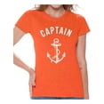 thumbnail image 1 of Awkward Styles Captain T Shirt for Ladies Captain Shirt for Women Sea Tshirt for Girls Sea Lovers Gifts Marine Themed Party Cute Gifts for Sailor Captain Clothes for Mom Marine Clothing Collection, 1 of 4