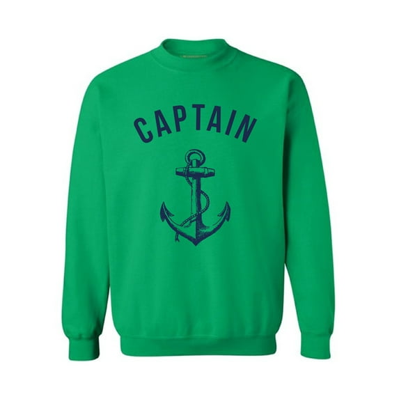 Awkward Styles Captain's Crewneck Cute Sailors Clothing Anchor Unisex Crewneck Captain Crewneck Unisex Sweater Marine Crewneck for Girls Sea Funny Crewneck for Men Women Gifts Ocean Lovers Presents