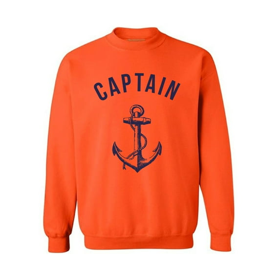 Awkward Styles Captain's Crewneck Cute Sailors Clothing Anchor Unisex Crewneck Captain Crewneck Unisex Sweater Marine Crewneck for Girls Sea Funny Crewneck for Men Women Gifts Ocean Lovers Presents