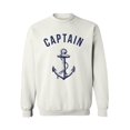 thumbnail image 1 of Awkward Styles Captain's Crewneck Cute Sailors Clothing Anchor Unisex Crewneck Captain Crewneck Unisex Sweater Marine Crewneck for Girls Sea Funny Crewneck for Men Women Gifts Ocean Lovers Presents, 1 of 5