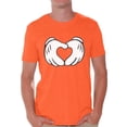 thumbnail image 1 of Awkward Styles Cartoon Hands Heart Shirt for Men Valentine Heart Men's T Shirt Cute Valentine Heart Tshirt Valentine's Day Love Gift Idea for Him Heart Shape Valentines Day Shirt, 1 of 4