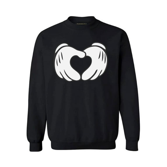 Awkward Styles Cartoon Hands Heart Sweatshirt Valentine Sweatshirt Cute Valentine Heart Sweater Valentine's Day Gifts for Him and for Her Heart Valentines Day Sweater for Men and for Women