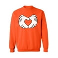 thumbnail image 1 of Awkward Styles Cartoon Hands Heart Sweatshirt Valentine Sweatshirt Cute Valentine Heart Sweater Valentine's Day Gifts for Him and for Her Heart Valentines Day Sweater for Men and for Women, 1 of 5