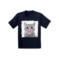 thumbnail image 1 of Awkward Styles Cat Chewing Pink Gum Childrens Outfit Cat Tshirt Cat Toddler Shirt Toddler T Shirt Kids Outfit New Animal Collection Funny Cat with Gum Cat Clothing Cat Lovers Funny Gifts for Kids, 1 of 4