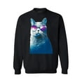 thumbnail image 1 of Awkward Styles Cat Crewneck Sweater Galaxy Sweatshirts, 1 of 5