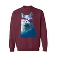 thumbnail image 1 of Awkward Styles Cat Crewneck Sweater Galaxy Sweatshirts, 1 of 5