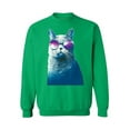 thumbnail image 1 of Awkward Styles Cat Crewneck Sweater Galaxy Sweatshirts, 1 of 5
