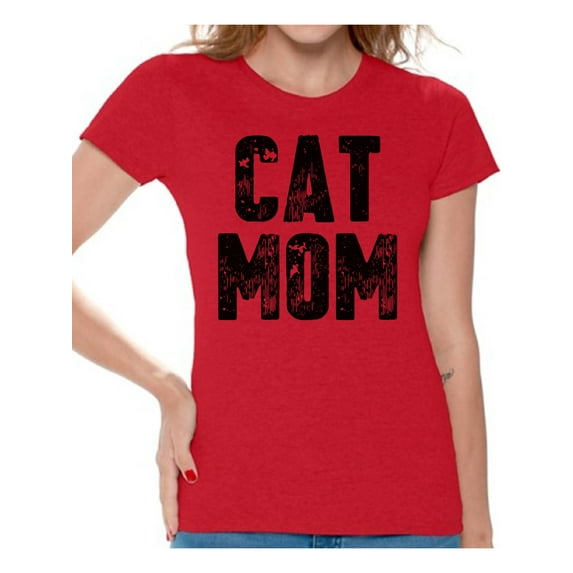 Awkward Styles Cat Mom T-Shirt Pet Mother T Shirts for Women