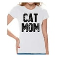 thumbnail image 1 of Awkward Styles Cat Mom T-Shirt Pet Mother T Shirts for Women, 1 of 4