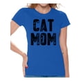 thumbnail image 1 of Awkward Styles Cat Mom T-Shirt Pet Mother T Shirts for Women, 1 of 4