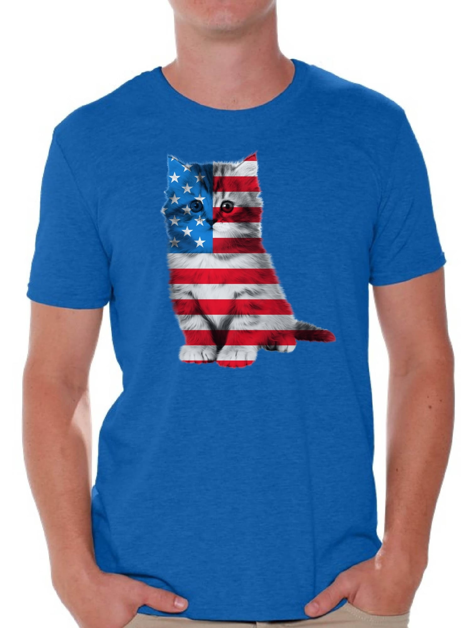 KYKU Men's American Flag T-Shirt - Patriotic USA Stars & Stripes Shirt, 4th Of July Tee - View #11