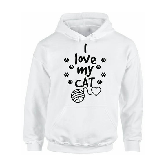 Awkward Styles Cat Sweater I Love My Cat Quote Unisex Hoodies