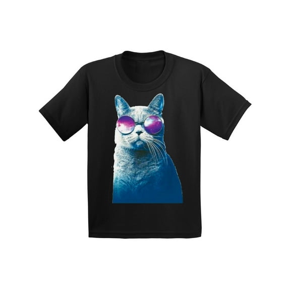 Awkward Styles Cat T-Shirt Galaxy Kids T Shirts