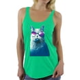 thumbnail image 1 of Awkward Styles Cat T-Shirt Galaxy Racerback Tank Tops, 1 of 4