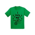 thumbnail image 1 of Awkward Styles Cat T-Shirt I Love My Cat Quote Kids T Shirts, 1 of 4