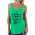 thumbnail image 1 of Awkward Styles Cat T-Shirt I Love My Cat Quote Racerback Tank Tops, 1 of 4