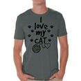 thumbnail image 1 of Awkward Styles Cat T-Shirt I Love My Cat Quote T Shirts for Men, 1 of 4