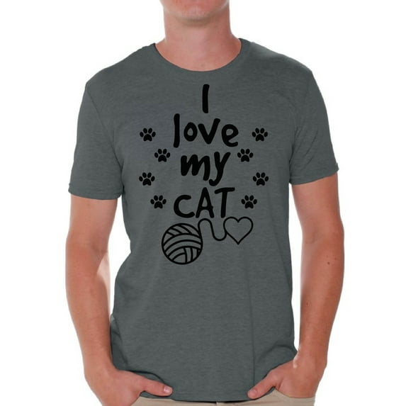 Awkward Styles Cat T-Shirt I Love My Cat Quote T Shirts for Men
