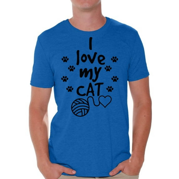 Awkward Styles Cat T-Shirt I Love My Cat Quote T Shirts for Men