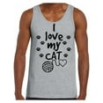 thumbnail image 1 of Awkward Styles Cat T-Shirt I Love My Cat Quote Tank Tops for Men, 1 of 4