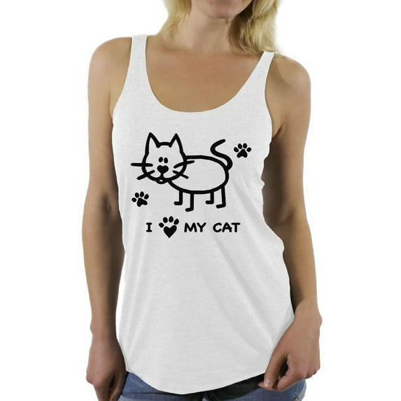 Awkward Styles Cat T-Shirt I Love My Cat Racerback Tank Tops
