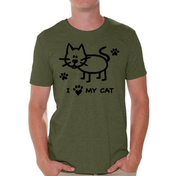 Awkward Styles Cat T-Shirt I Love My Cat T Shirts for Men
