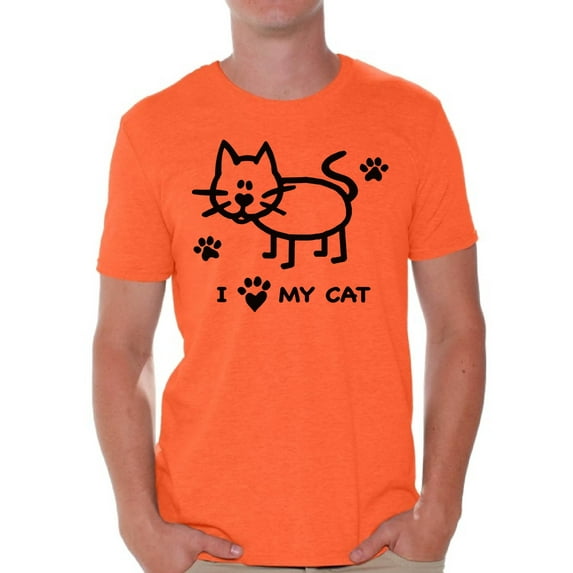 Awkward Styles Cat T-Shirt I Love My Cat T Shirts for Men