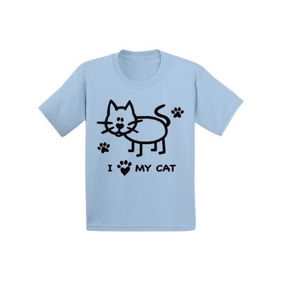 Awkward Styles Cat T-Shirt I Love My Cat Toddler Shirt