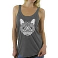 thumbnail image 1 of Awkward Styles Cat T-Shirt Pattern Racerback Tank Tops, 1 of 4