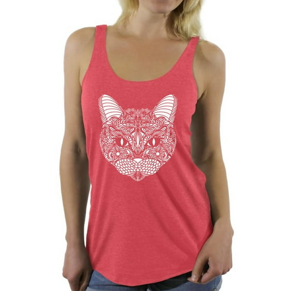 Awkward Styles Cat T-Shirt Pattern Racerback Tank Tops