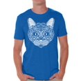 thumbnail image 1 of Awkward Styles Cat T-Shirt Pattern T Shirts for Men, 1 of 4