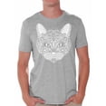 thumbnail image 1 of Awkward Styles Cat T-Shirt Pattern T Shirts for Men, 1 of 4