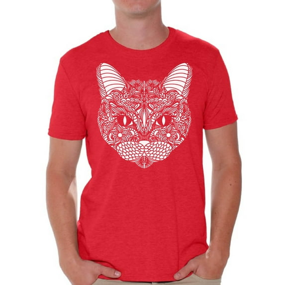 Awkward Styles Cat T-Shirt Pattern T Shirts for Men