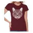 thumbnail image 1 of Awkward Styles Cat T-Shirt Pattern T Shirts for Women, 1 of 4