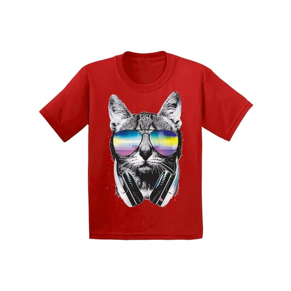 Awkward Styles Cat T-Shirt Sunglasses Kids T Shirts