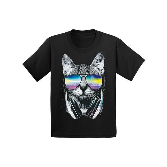 Awkward Styles Cat T-Shirt Sunglasses Kids T Shirts