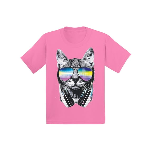 Awkward Styles Cat T-Shirt Sunglasses Kids T Shirts