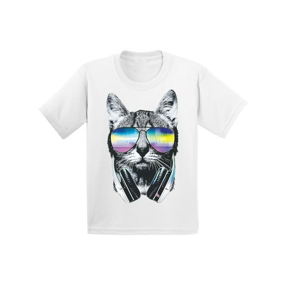 Awkward Styles Cat T-Shirt Sunglasses Kids T Shirts