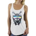 thumbnail image 1 of Awkward Styles Cat T-Shirt Sunglasses Racerback Tank Tops, 1 of 4