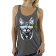 thumbnail image 1 of Awkward Styles Cat T-Shirt Sunglasses Racerback Tank Tops, 1 of 4