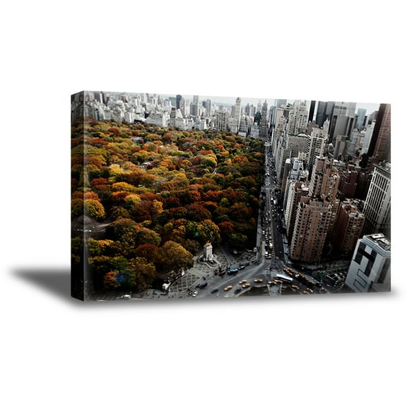 Awkward Styles Central Park Canvas Decor NYC Cityscape Giant New York Canvas Print New York Framed Picture American Gifts Manhattan View Sunset in New York Canvas Wall Decor Vintage Wall Art