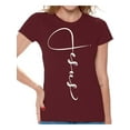 thumbnail image 1 of Awkward Styles Christian Clothes for Ladies Following Jesus Womens T-Shirt White Tshirt for Women Christian Gifts for Girlfriend Jesus Shirts Jesus Clothing Collection for Women Jesus T Shirt for Her, 1 of 4