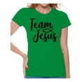 thumbnail image 1 of Awkward Styles Christian Clothes for Ladies Team Jesus Womens T-Shirt Black Tshirt for Girls Christian Gifts for Girl Jesus Shirts Jesus Team Clothing Collection for Women Jesus T Shirt for Her, 1 of 4