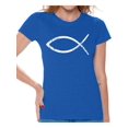 thumbnail image 1 of Awkward Styles Christian Clothes for Ladies Team Jesus Womens T-Shirt Fish Tshirt for Women Christian Gifts for Girlfriend Jesus Shirts Jesus Team Clothing Collection for Women Jesus T Shirt for Her, 1 of 4