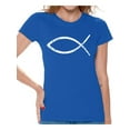 thumbnail image 1 of Awkward Styles Christian Clothes for Ladies Team Jesus Womens T-Shirt Fish Tshirt for Women Christian Gifts for Girlfriend Jesus Shirts Jesus Team Clothing Collection for Women Jesus T Shirt for Her, 1 of 4